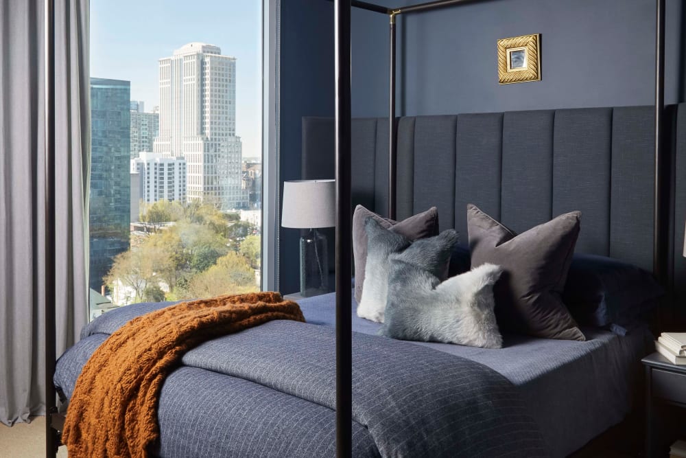 Gorgeous bedroom at YOO on the Park in Atlanta, Georgia